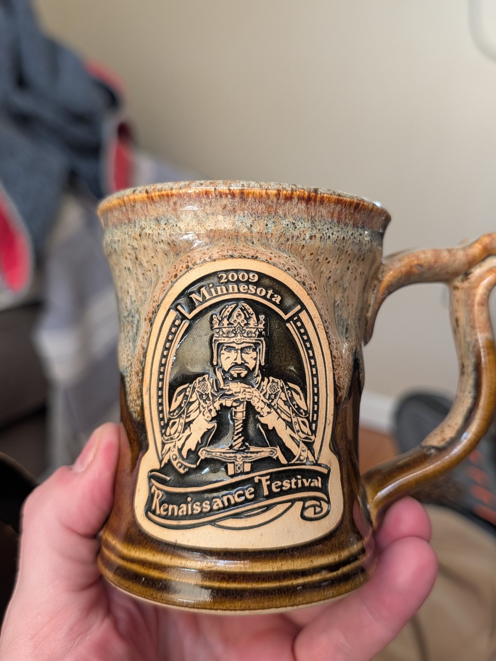 2009 Minnesota Renaissance Festival Ceramic Mug - Brown/Tan